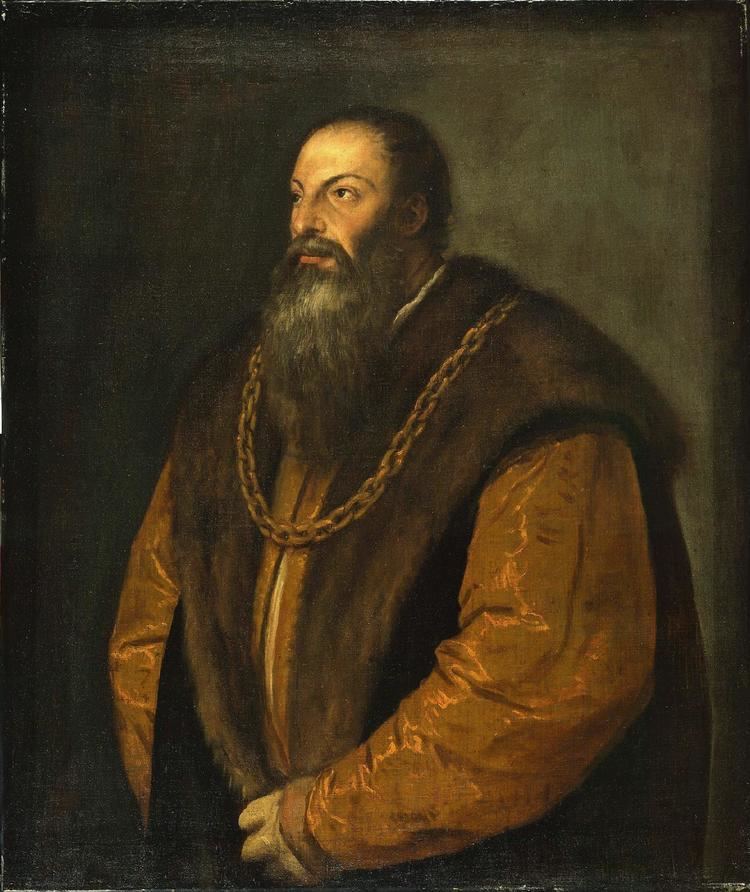 Pietro Aretino Portrait of Pietro Aretino Titian WikiArtorg