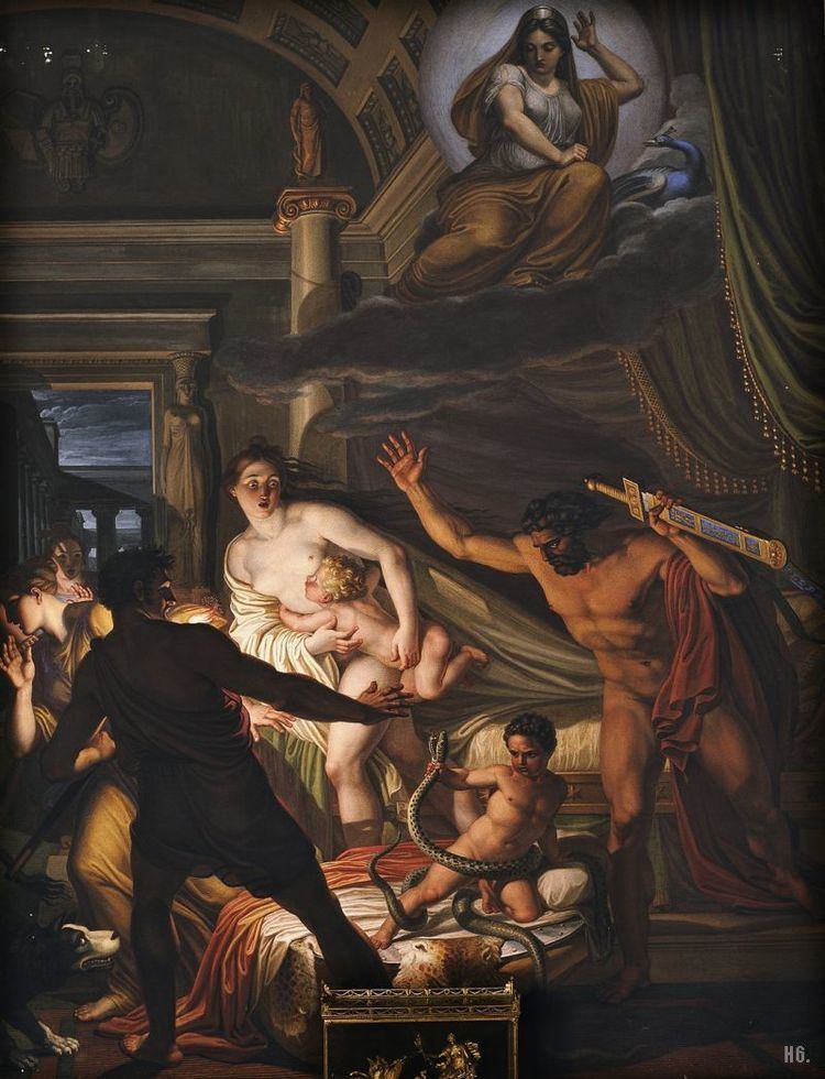 Pietro Benvenuti Hercules the boy strangling serpents 181729 Pietro Benvenuti