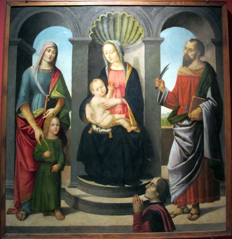 Pietro del Donzello FilePietro del donzello madonna col bambino santi e committente