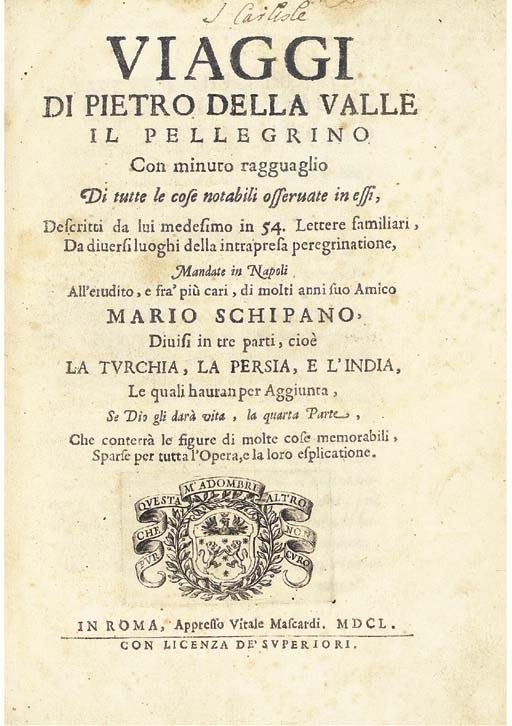 Pietro Della Valle Pietro della ValleAround the World in Eighty Years Around the