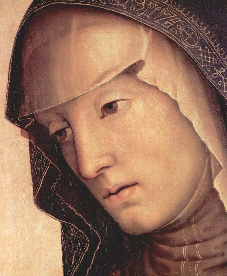 Pietro Perugino Pieta Maria detail Pietro Perugino WikiArtorg