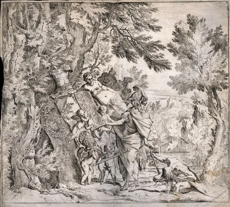 Pietro Testa 1640 Pietro Testa Venus Presenting Arms to Aeneas