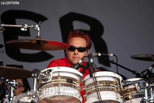 Pinch (drummer) PD Stock photo Pinch Drummer With The Damned Group On Stage At