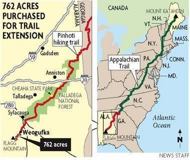 Pinhoti National Recreation Trail Conservation Fund buys 762 acres to connect Alabama39s Pinhoti Trail
