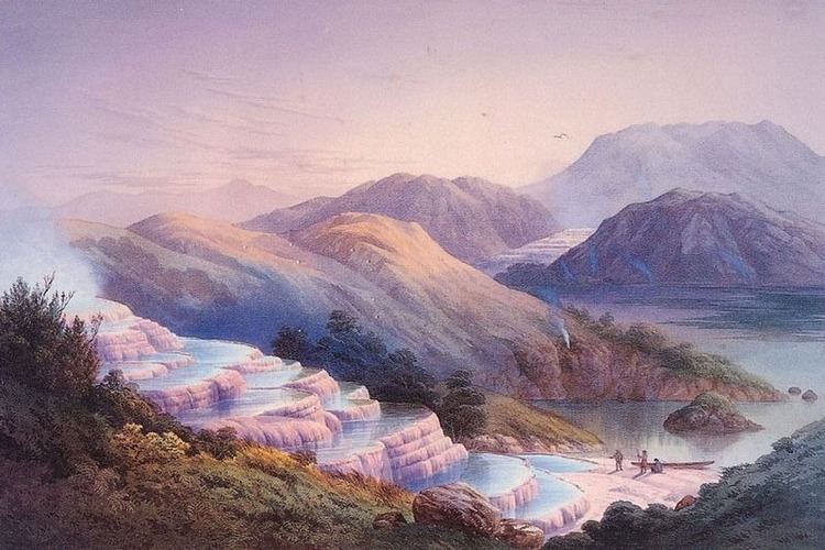 Pink and White Terraces The Lost Pink and White Terraces of Lake Rotomahana Amusing Planet