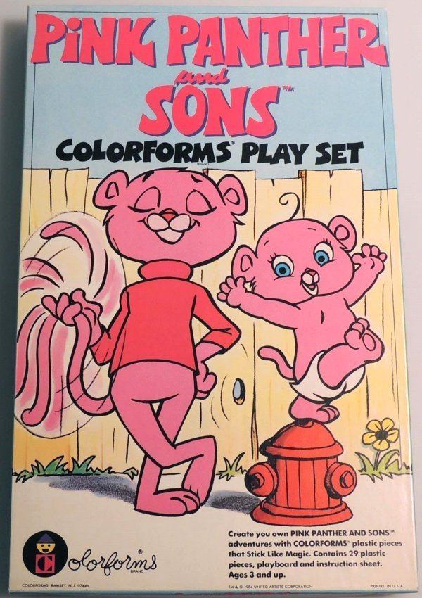 Pink Panther and Sons Pink Panther and Sons Colorforms