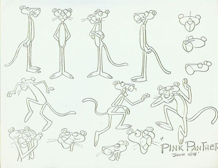 Pink Panther (character) Pink Panther Model Sheets Traditional Animation