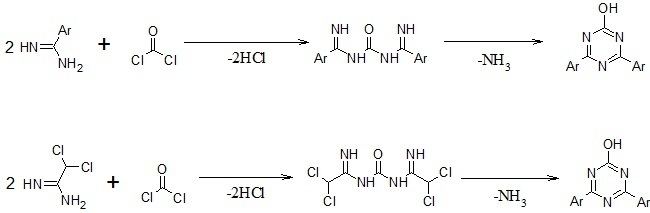 Pinner triazine synthesis