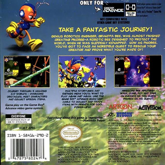 Pinobee: Wings of Adventure Pinobee Wings of Adventure Box Shot for Game Boy Advance GameFAQs