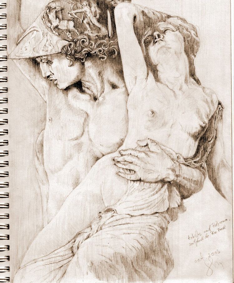 Pio Fedi Achilles and Polyxena sculpture by Pio Fedi by