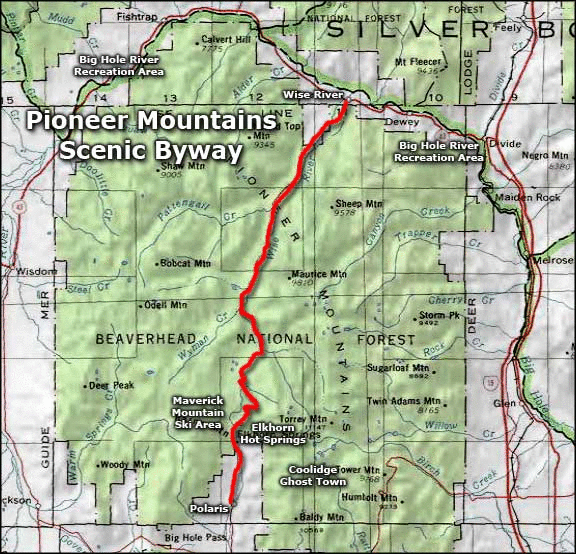 The Pioneer Mountains Scenic Byway in Southwest Montana Idaho Pioneer Mount...