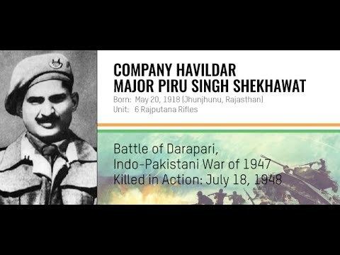 Piru Singh Param Vir Chakra Company Havildar Major Piru Singh Shekhawat YouTube