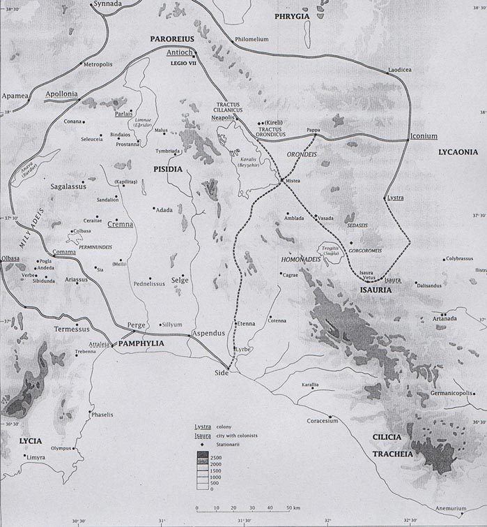 Pisidia Pisidia Survey Project map