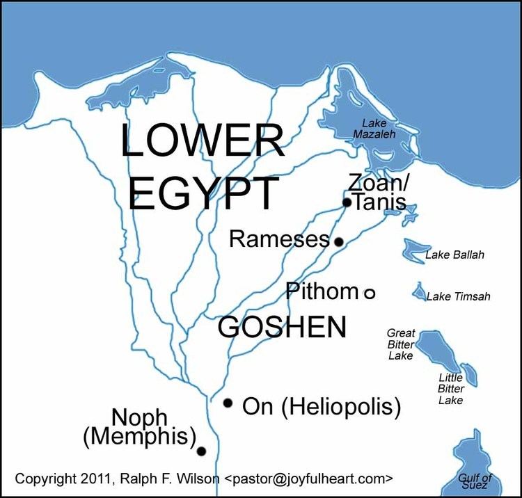 Pithom Graphics and Maps of the Exodus and Tabernacle Moses Bible Study