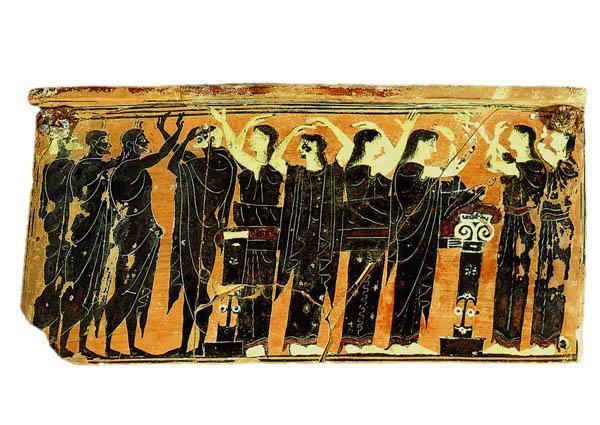 Pitsa panels A Painted Greek Panel Pinake edanahaukyns