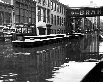 Pittsburgh flood of 1936 Downtown Images 1 Flood of 1936