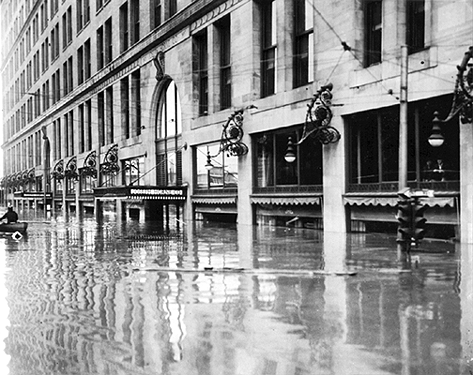Pittsburgh flood of 1936 Downtown Images 4 Flood of 1936