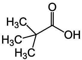 Pivalic acid FilePivalic Acid Structural Formulae V1svg Wikimedia Commons