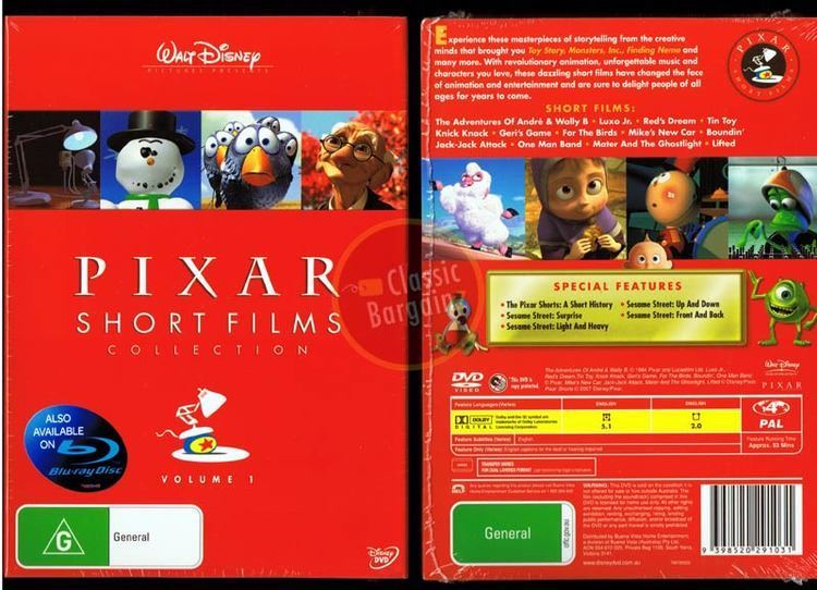 Pixar Short Films Collection, Volume 1 PIXAR SHORT FILMS COLLECTION Volume 1 animation NEW DVD Region 4