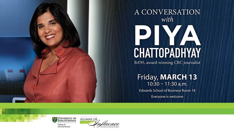 Piya Chattopadhyay News Arts amp Science University of Saskatchewan