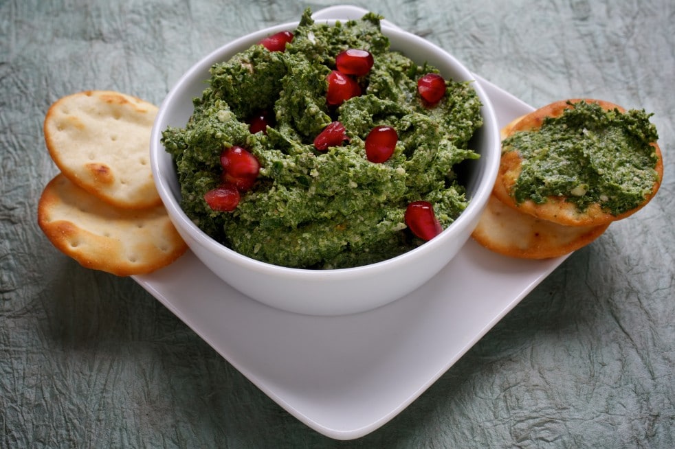 Pkhali Georgian Spinach Dip With Walnuts and Cilantro Ispanakhis Pkhali