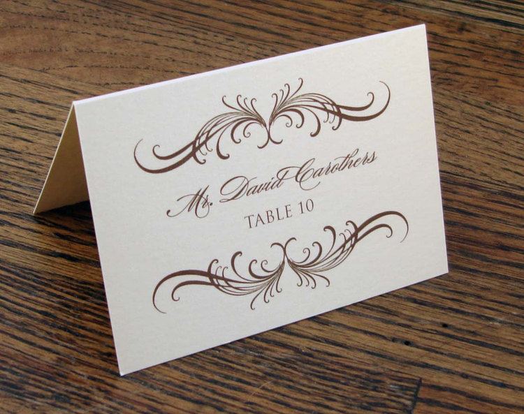 Place card Printable Place Cards