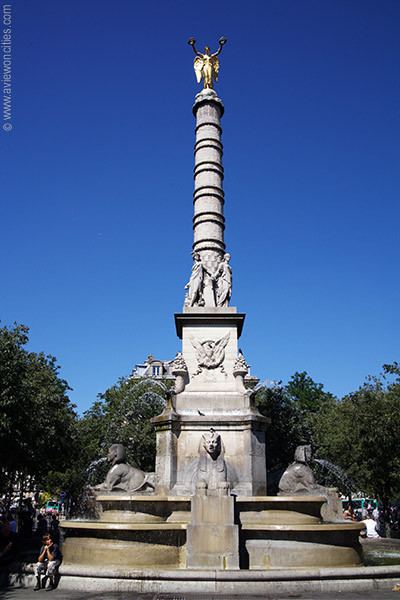 Place du Châtelet Palmier Fountain at the Place du Chtelet Paris Pictures