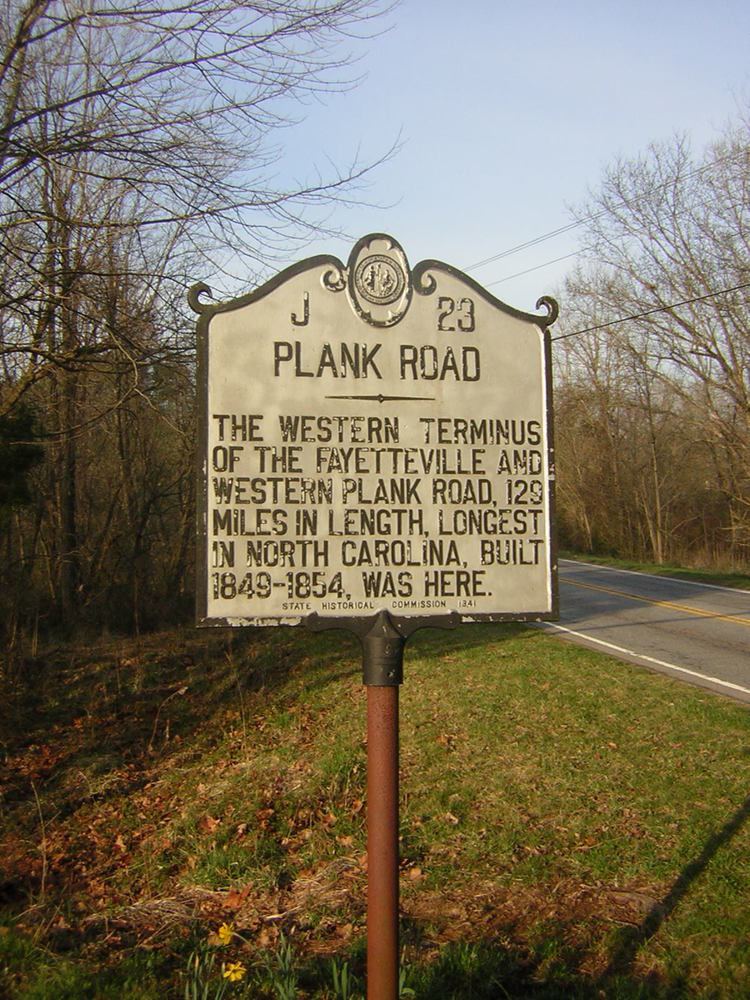 Plank road Fayetteville and Western Plank Road Wikipedia
