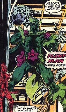 Plantman Villain of Marvel Comics Plant Man