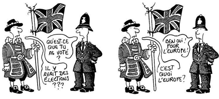 Plantu Cartoon by Plantu on the British referendum June 1975 CVCE Website