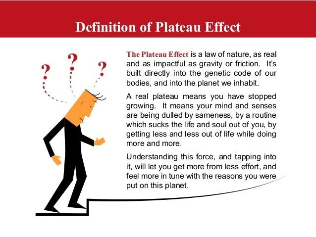 Plateau effect The Plateau Effect