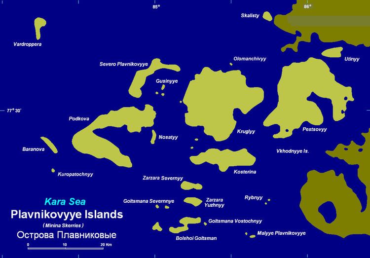 Plavnikovye Islands