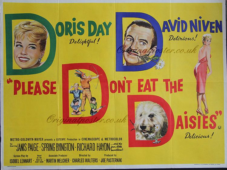 Please Don't Eat the Daisies (film) Please Dont Eat the Daisies Original Vintage Film Poster