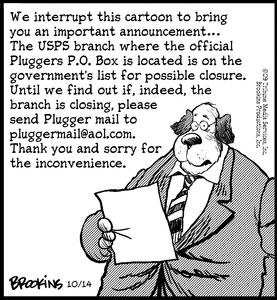 Pluggers Plugger mail temporarily stops The Daily Cartoonist