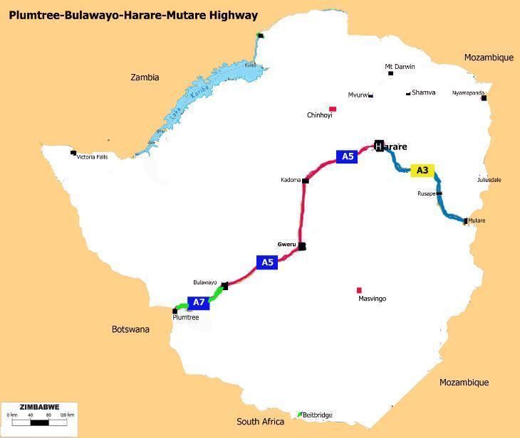 Plumtree-Bulawayo- Harare-Mutare Highway
