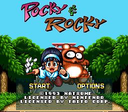 Pocky & Rocky Pocky amp Rocky USA ROM lt SNES ROMs Emuparadise
