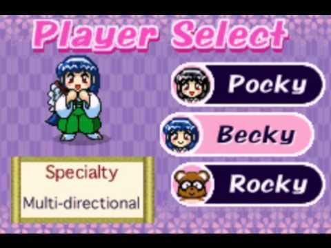 Pocky & Rocky with Becky Let39s Play Pocky amp Rocky with Becky GBA BLIND German 01 Hier