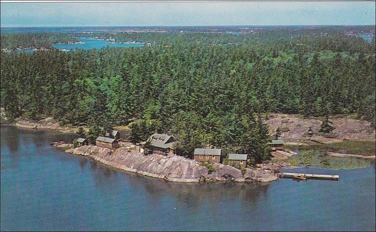Pointe au Baril, Ontario Playle39s Aerial View Angler39s Haven Lodge Georgian Bay Pointe Au