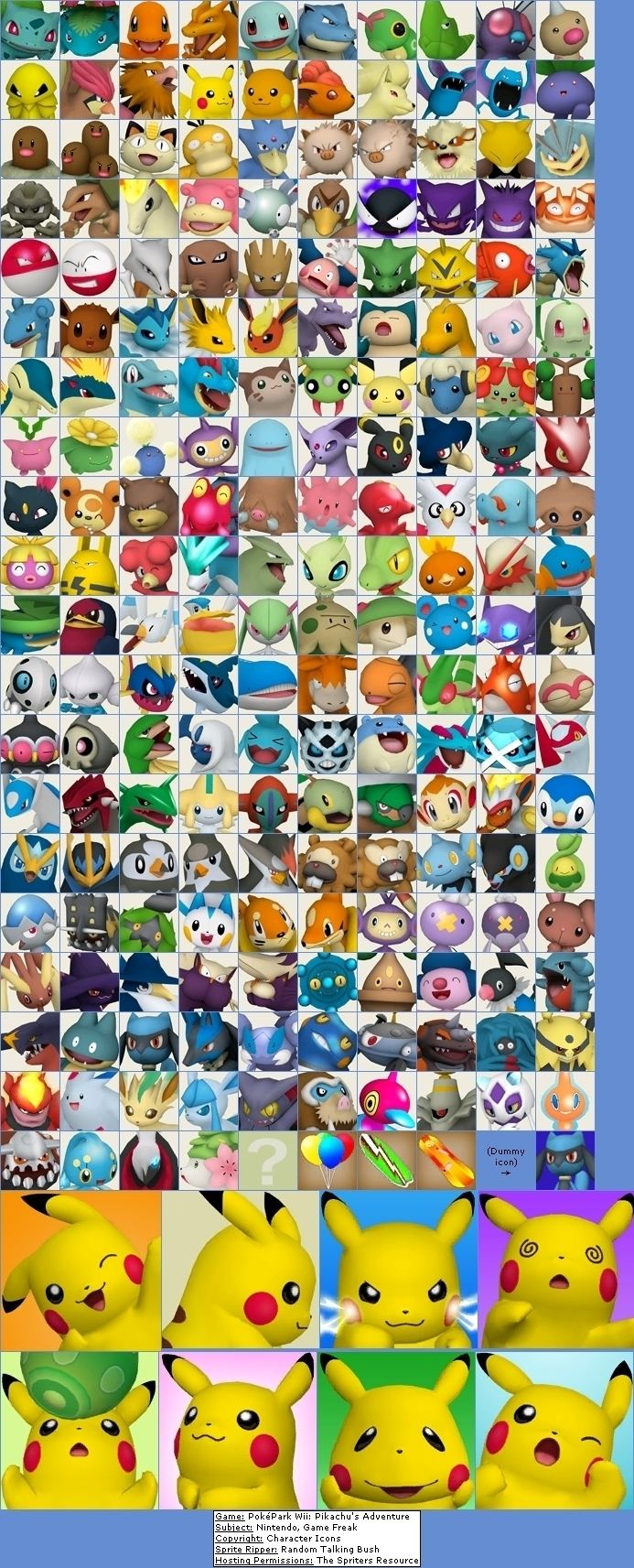PokéPark Wii: Pikachu's Adventure Poke39Park Wii Pikachu39s Adventure images Character Icons HD