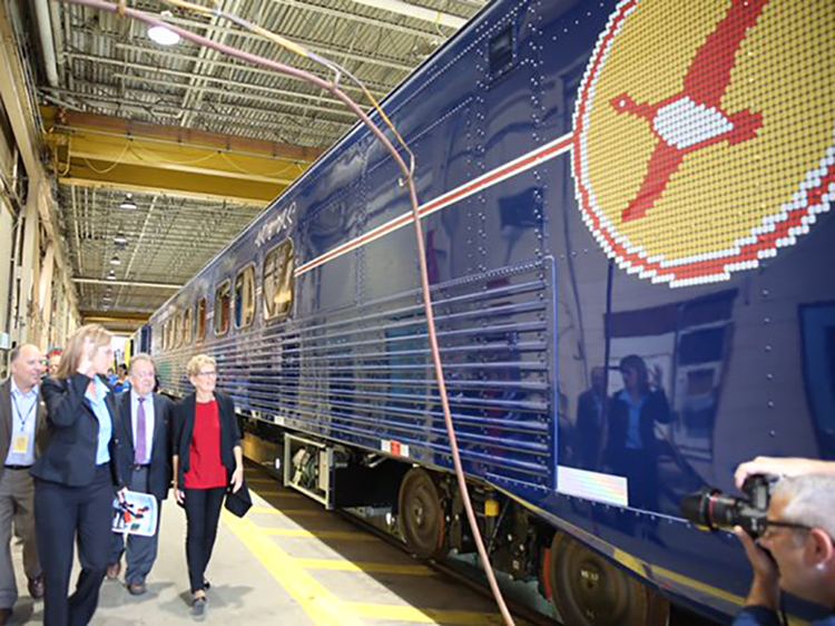 Polar Bear Express Modernised Polar Bear Express coach unveiled Railway Gazette