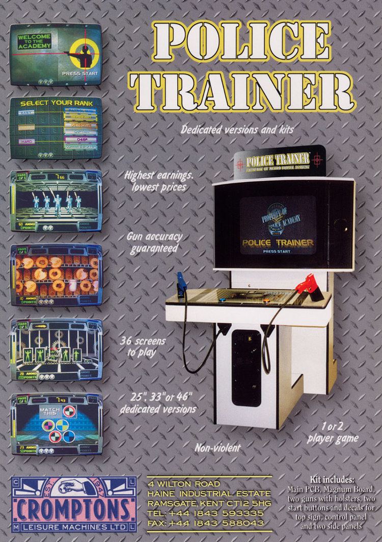 Police Trainer The Arcade Flyer Archive Video Game Flyers Police Trainer P amp P