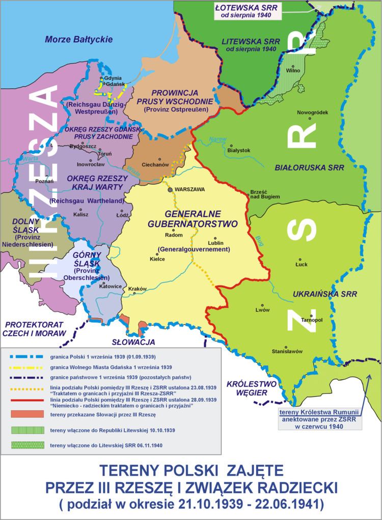 Polish areas annexed by Nazi Germany