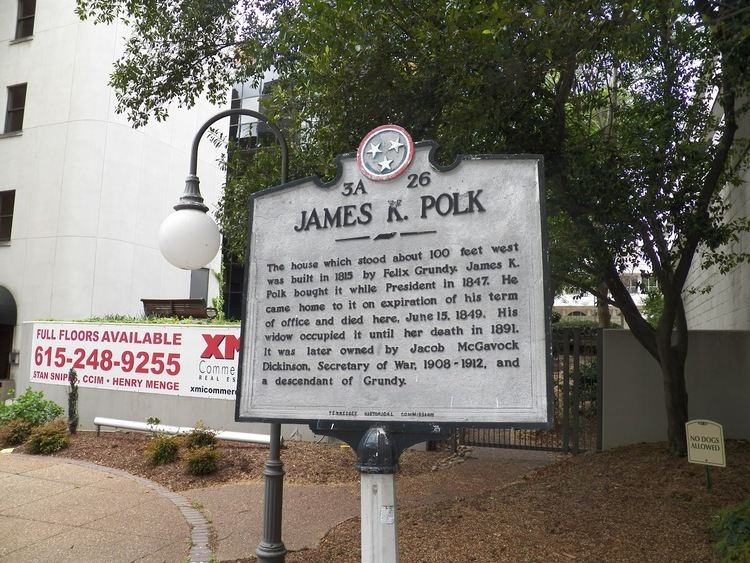 Polk Place POTUS historical sites James K Polk
