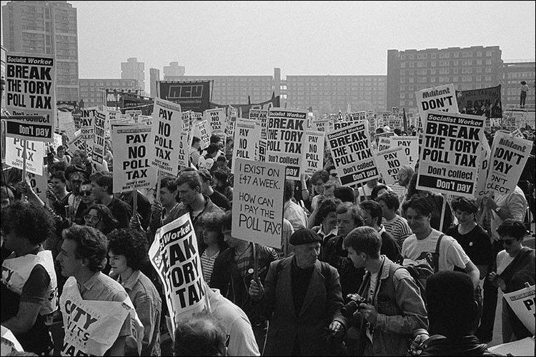 Poll tax riots BBC News In pictures Twentieth anniversary of poll tax riots