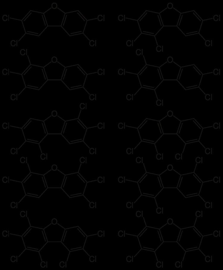 Polychlorinated dibenzofurans