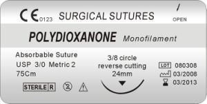 Polydioxanone China Polydioxanone Suture Thread Pdo Suture USP20 Surgical