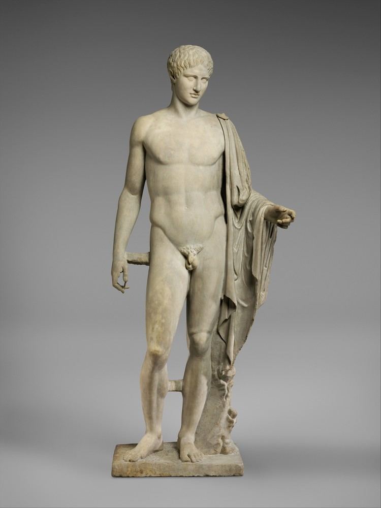 Polykleitos Copy of work attributed to Polykleitos Marble statue of Hermes