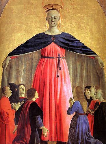 Polyptych of the Misericordia (Piero della Francesca) On the art Trail in Sansepolcro pop 15923 an earlier Madonna and