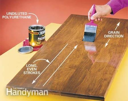 Polyurethane How to Apply Polyurethane The Family Handyman