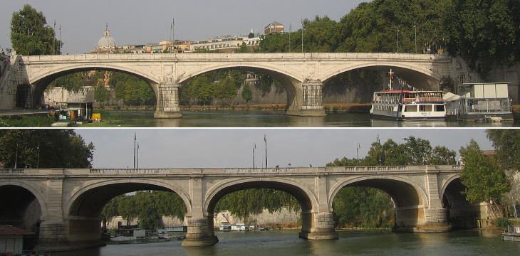 Ponte Cavour Days of Peace Sailing on the River